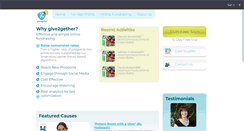 Desktop Screenshot of give2gether.com