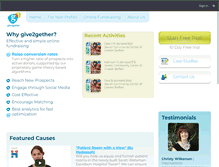 Tablet Screenshot of give2gether.com